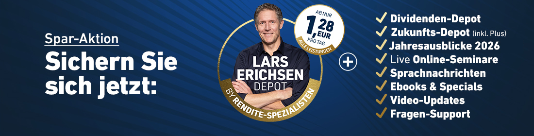 Banner - Sichern Sie sich das Lars Erichsen Depot