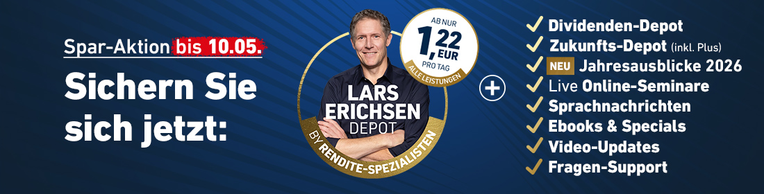 Banner - Sichern Sie sich das Lars Erichsen Depot