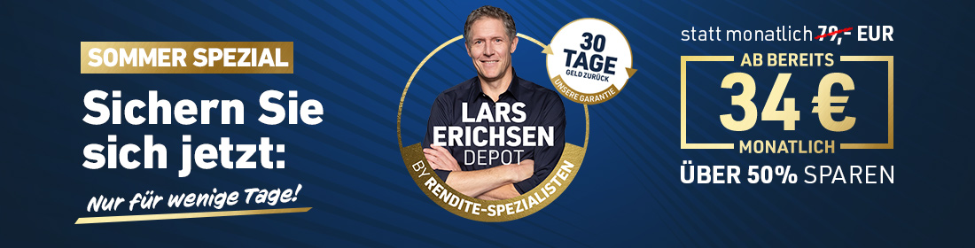 Banner - Sichern Sie sich das Lars Erichsen Depot