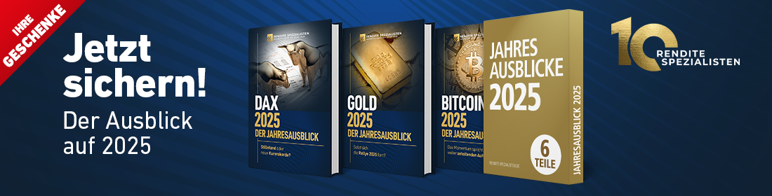 Banner Geschenke - Jetzt sichern Der große Ausblick auf 2025 + 4 andere E-Bookste Banner Geschenke - Jetzt sichern Der große Ausblick auf 2025 + 4 andere E-Bookste