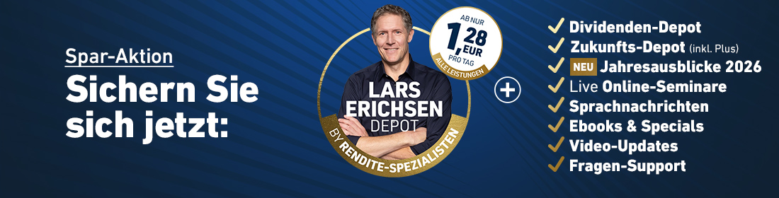 Banner - Sichern Sie sich das Lars Erichsen Depot